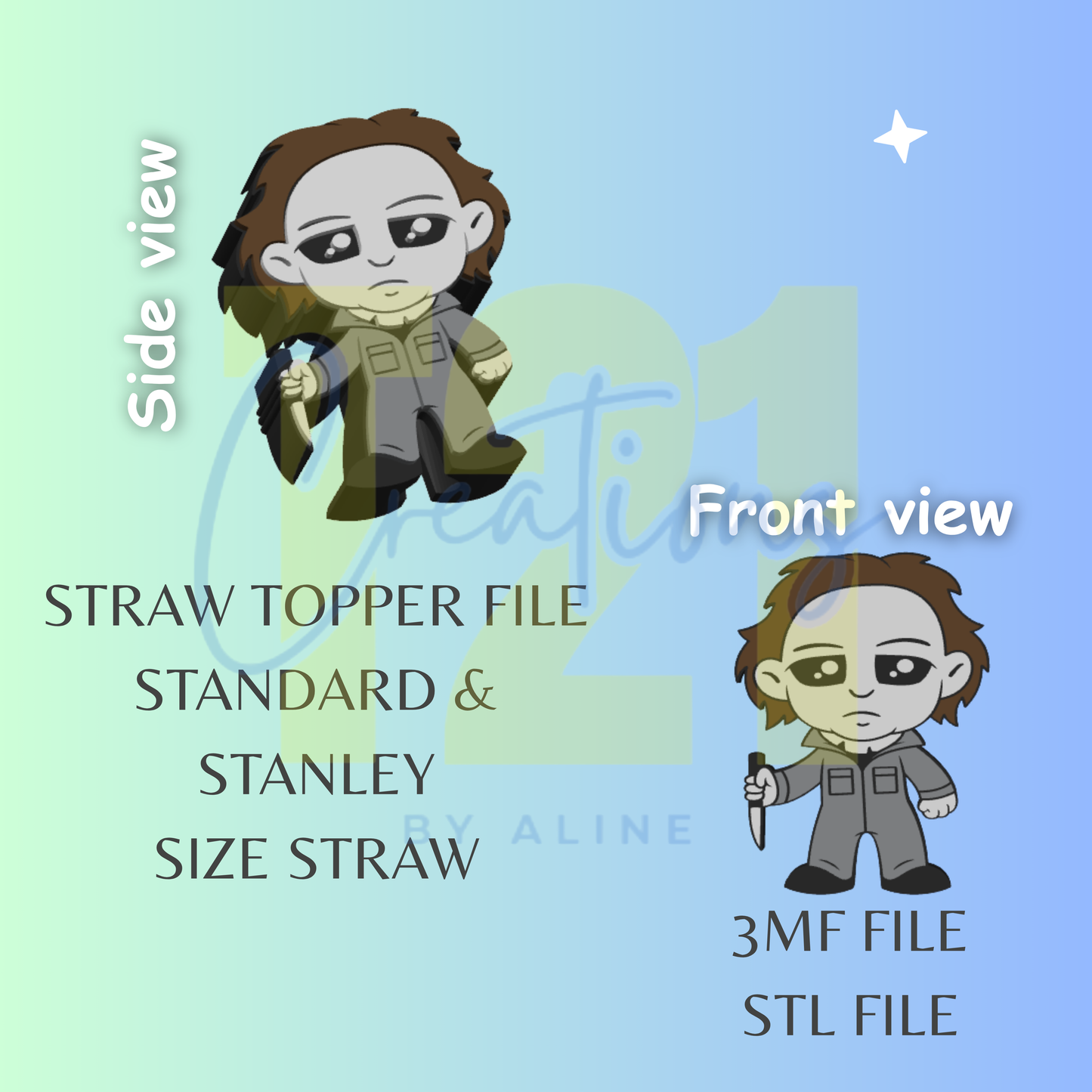 M-AYERS STRAW TOPPER STL FILE