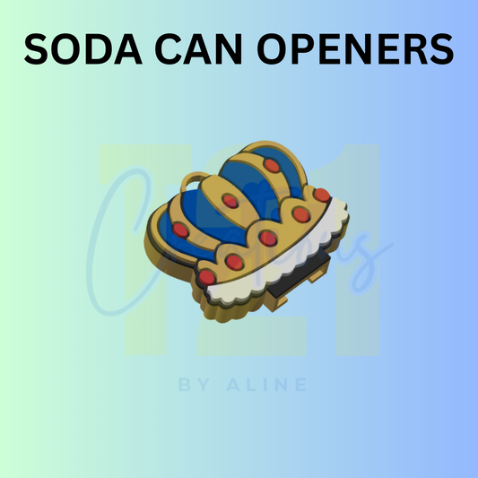 KING CROWN SODA CAN OPENER KEYCHAIN