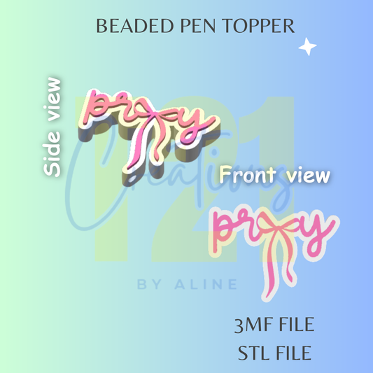 PRAY PEN TOPPER STL FILE