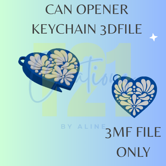 TALAVERA HEART CAN OPENER 3MF FILE