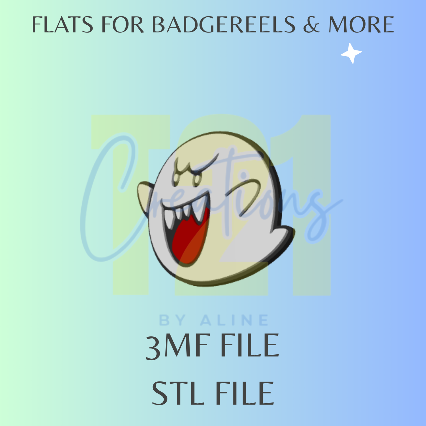 GHOST FLAT STL FILE