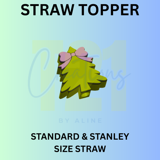 COQUETTE XMAS TREE STRAW TOPPER