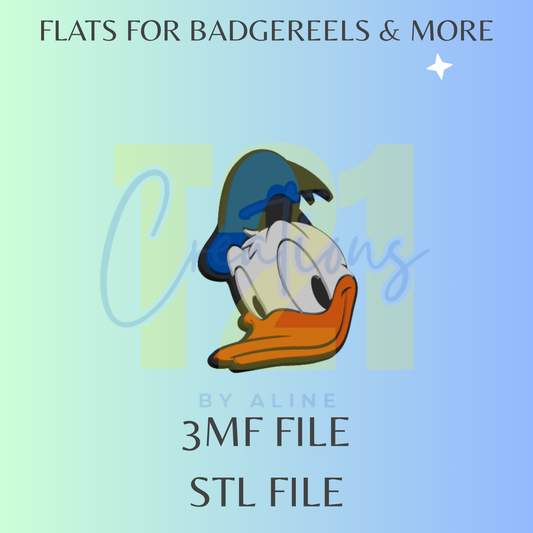 BOY DUCK FLAT STL FILE