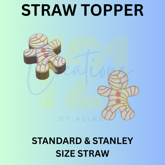 CONCHA GINGERBREAD STRAW TOPPER