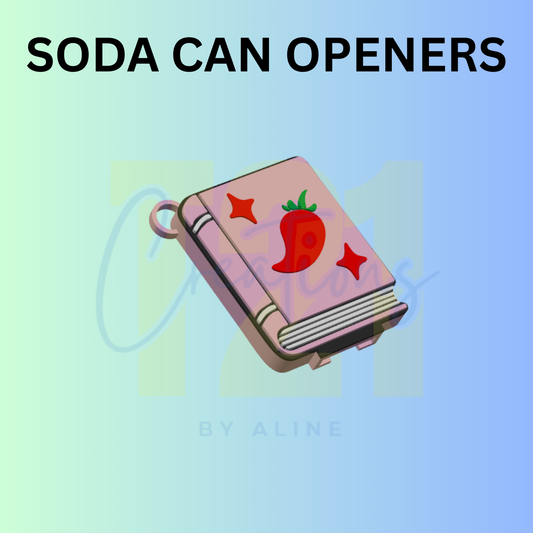 SPICY BOOK SODA CAN OPENER KEYCHAIN