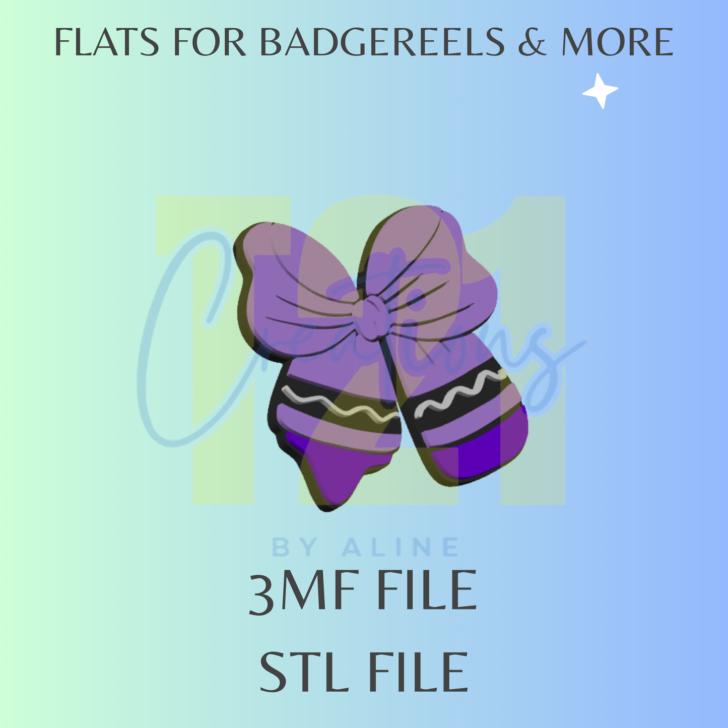 CRAYON BOW FLAT STL FILE