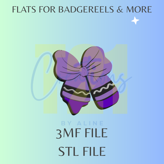 CRAYON BOW FLAT STL FILE