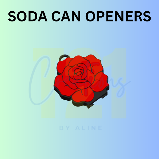 ROSE SODA CAN OPENER KEYCHAIN