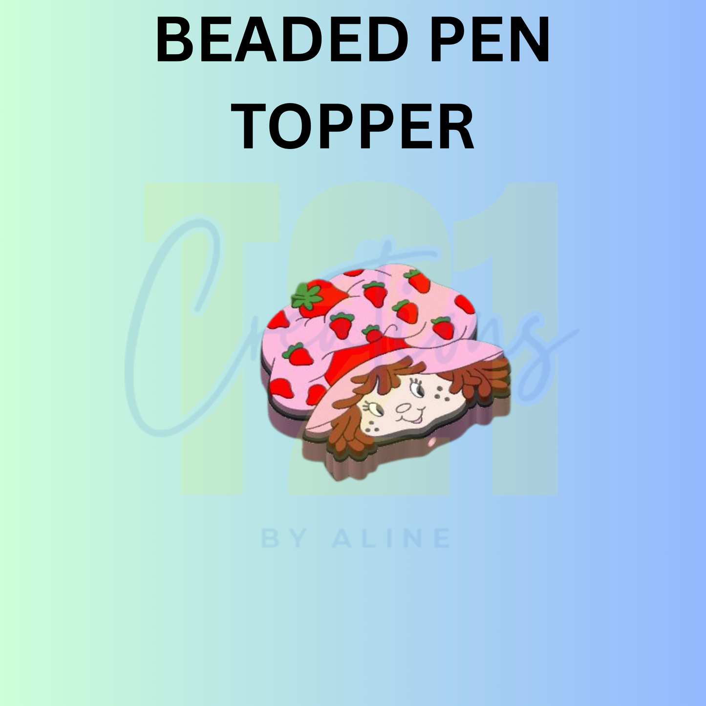 STRAWBERRY GIRL PEN TOPPER