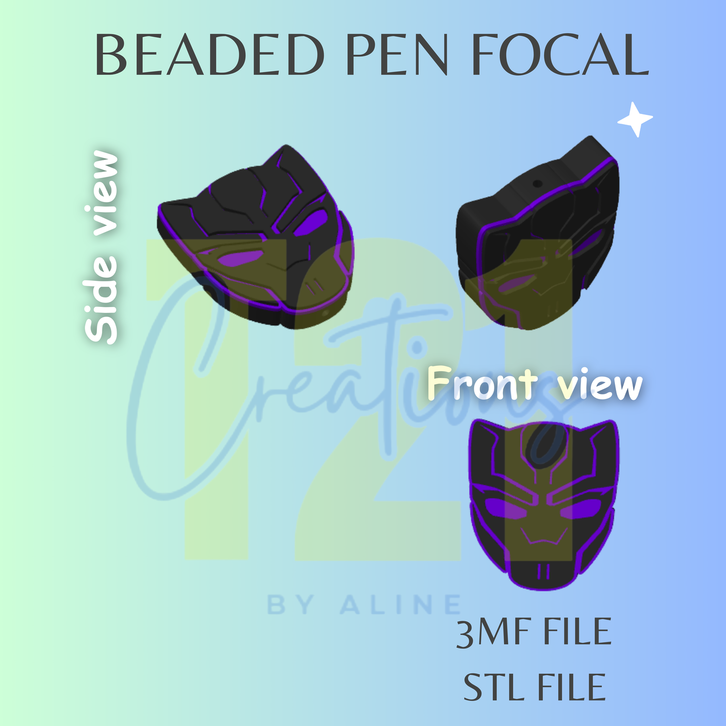 PANTHER GUY PEN FOCAL STL FILE