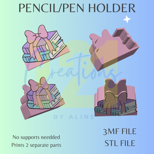 BOOKS PEN/PENCIL HOLDER STL FILE