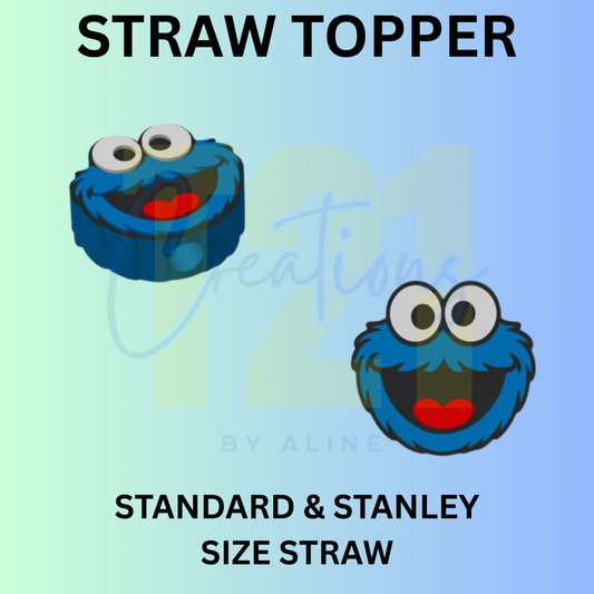MONSTER OF COOKIES STRAW TOPPER