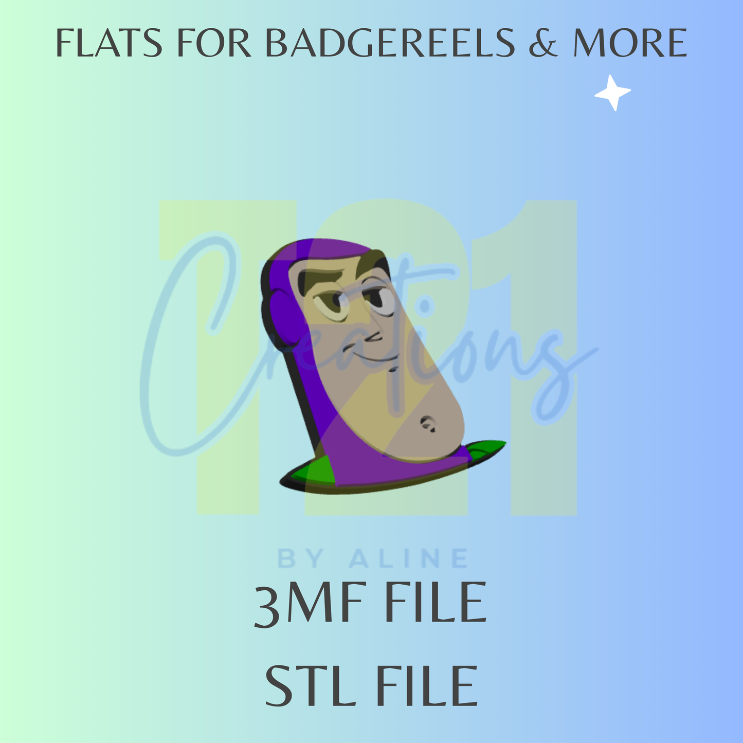 ASTRONAUT FLAT STL FILE