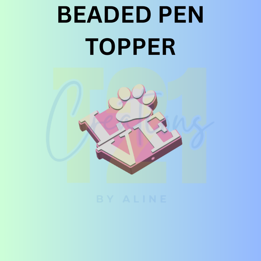 LOVE DOG PAW PEN TOPPER