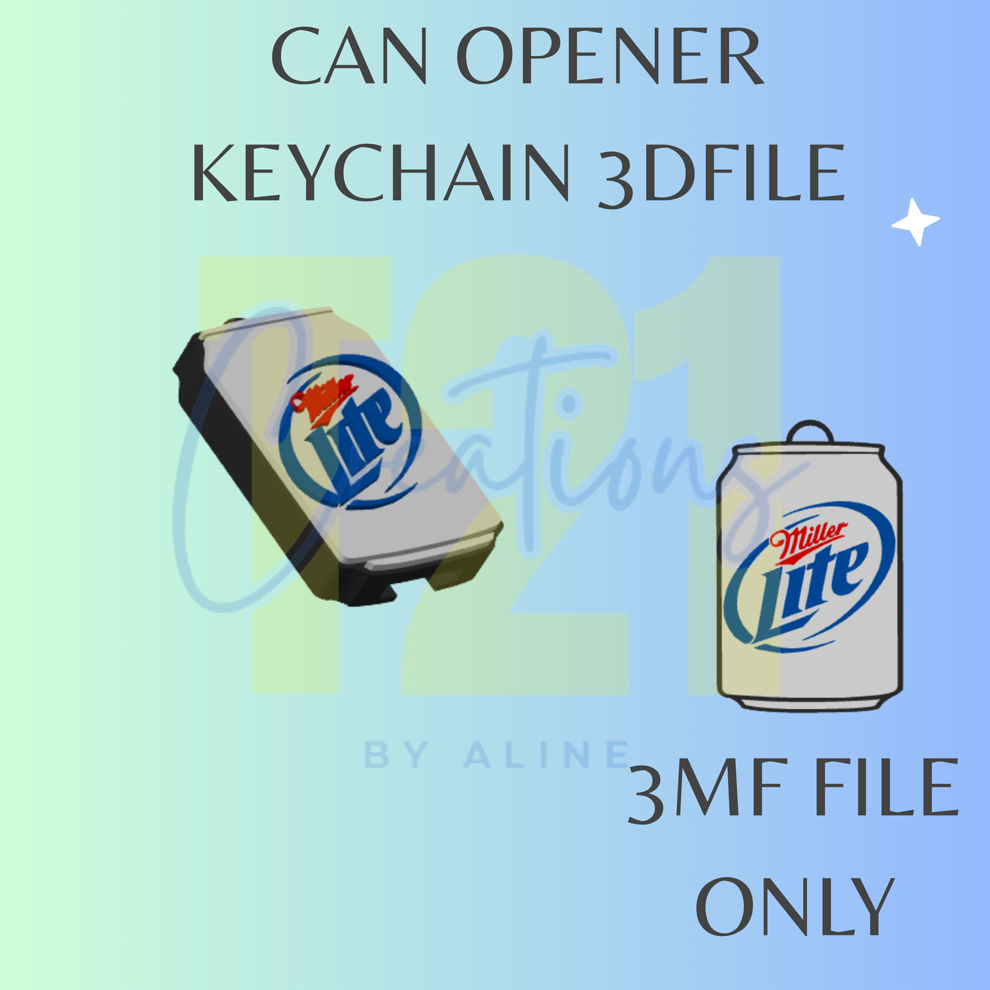 BEER 3 CAN OPENER 3MF FILE