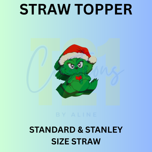 BABY GROUCH HEART STRAW TOPPER