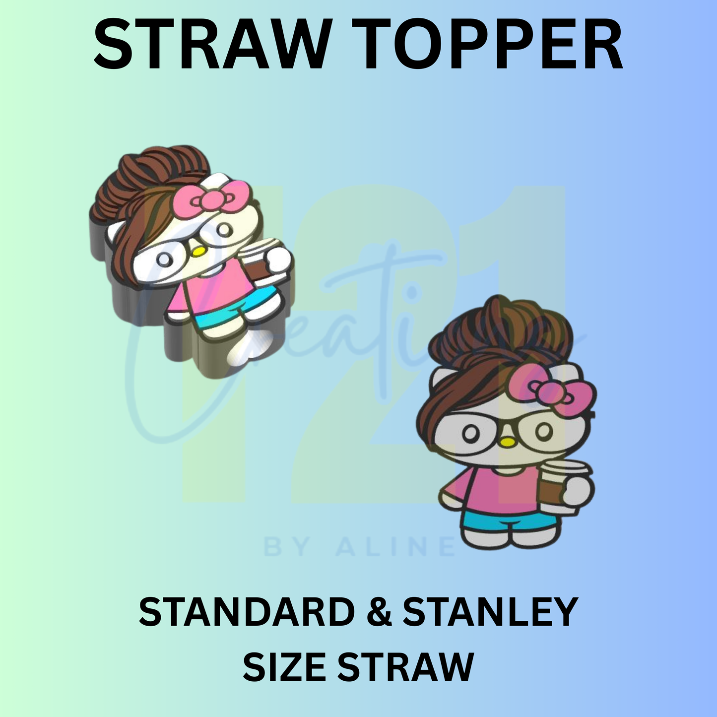 COFFEE HK STRAW TOPPER