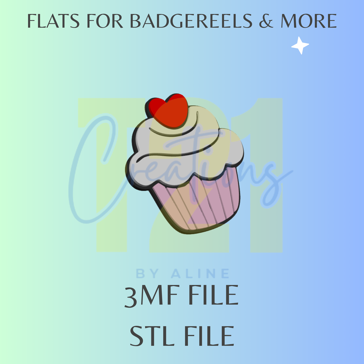 CUPCAKE FLAT STL FILE