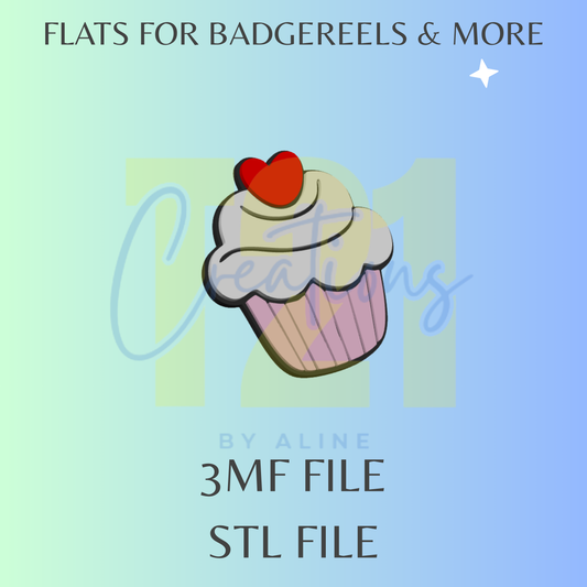 CUPCAKE FLAT STL FILE