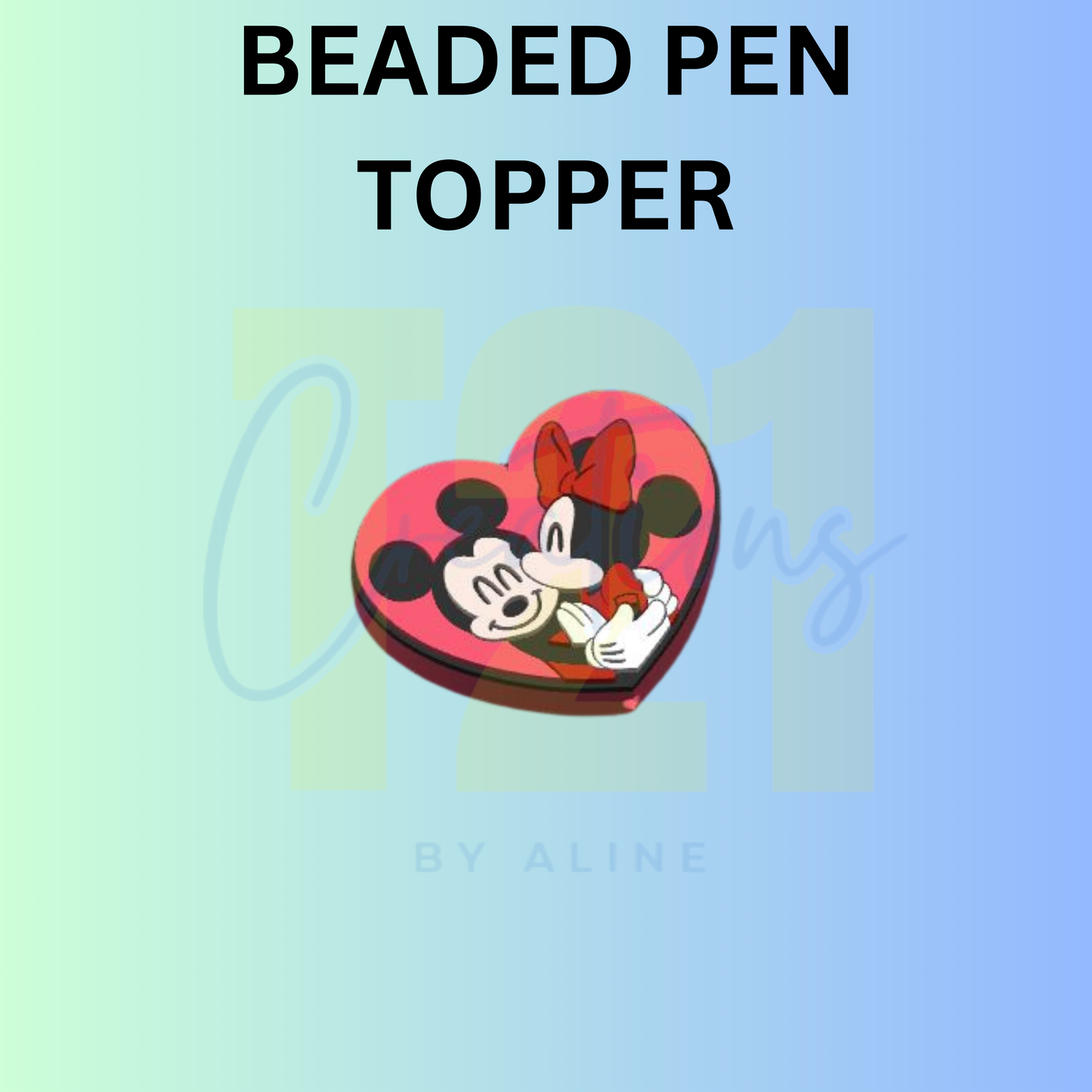 VDAY MOUSE COUPLE PEN TOPPER