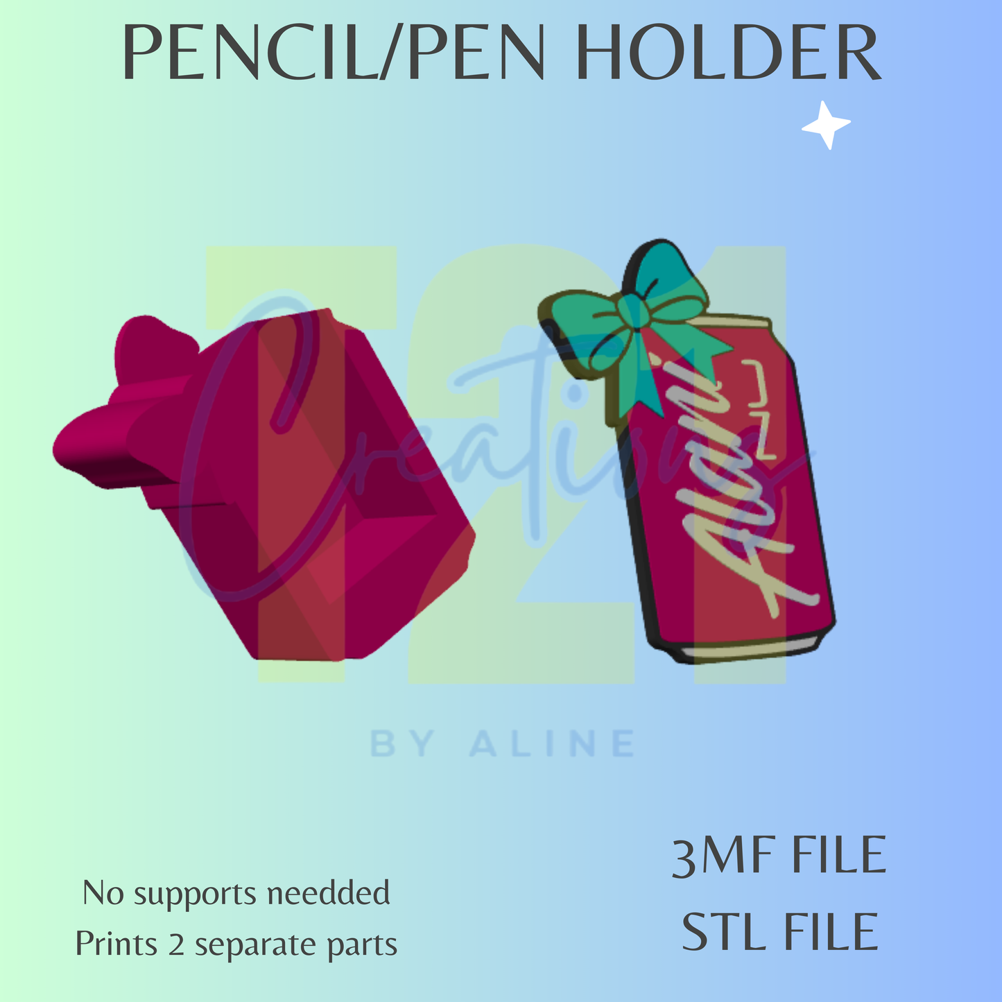 ALANI PEN/PENCIL HOLDER STL FILE