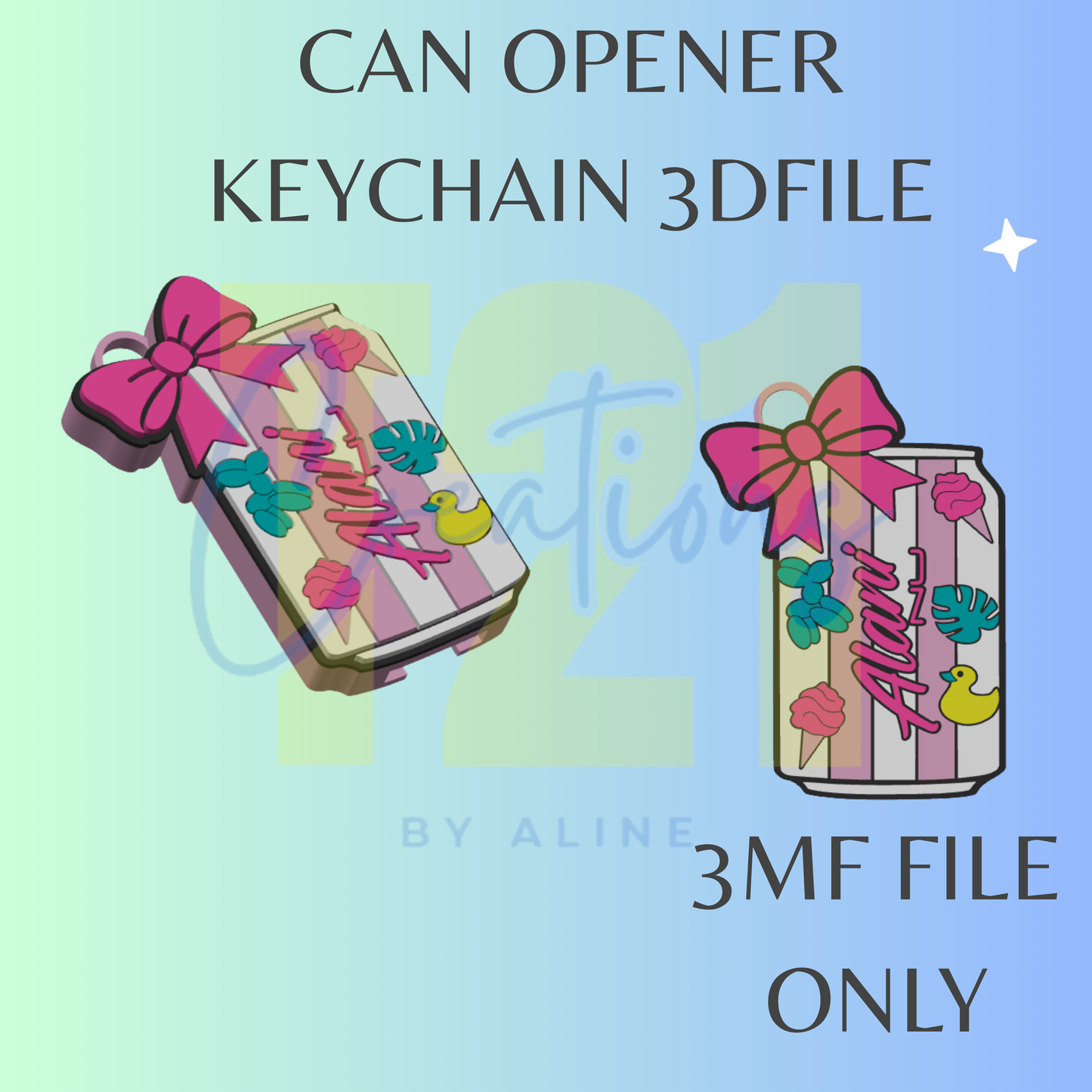 ENERGY DRINK CANDY CAN OPENER 3MF FILE