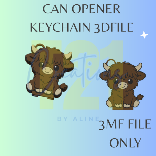 BABY COW CAN OPENER 3MF FILE