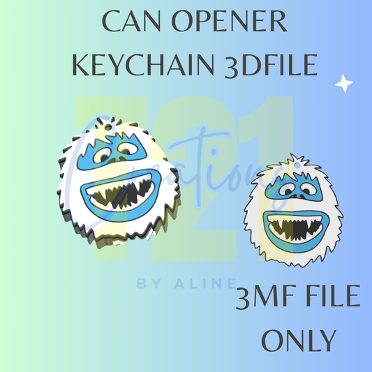 ABO-MINABLE SNOWMAN CAN OPENER 3MF FILE