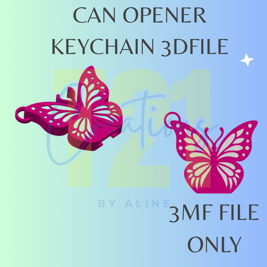 BUTTERFLY CAN OPENER 3MF FILE