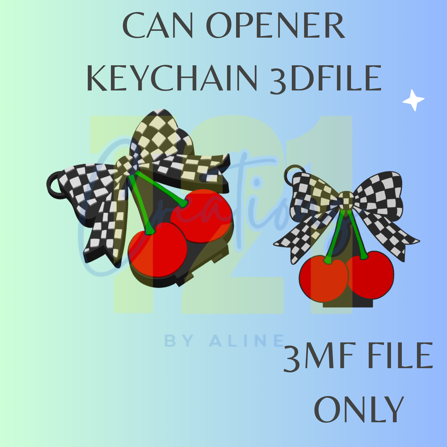CHECKERED CHERRIES CAN OPENER 3MF FILE