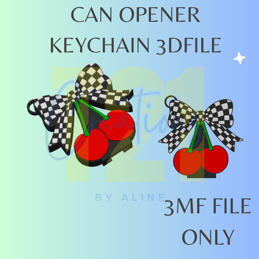 CHECKERED CHERRIES CAN OPENER 3MF FILE