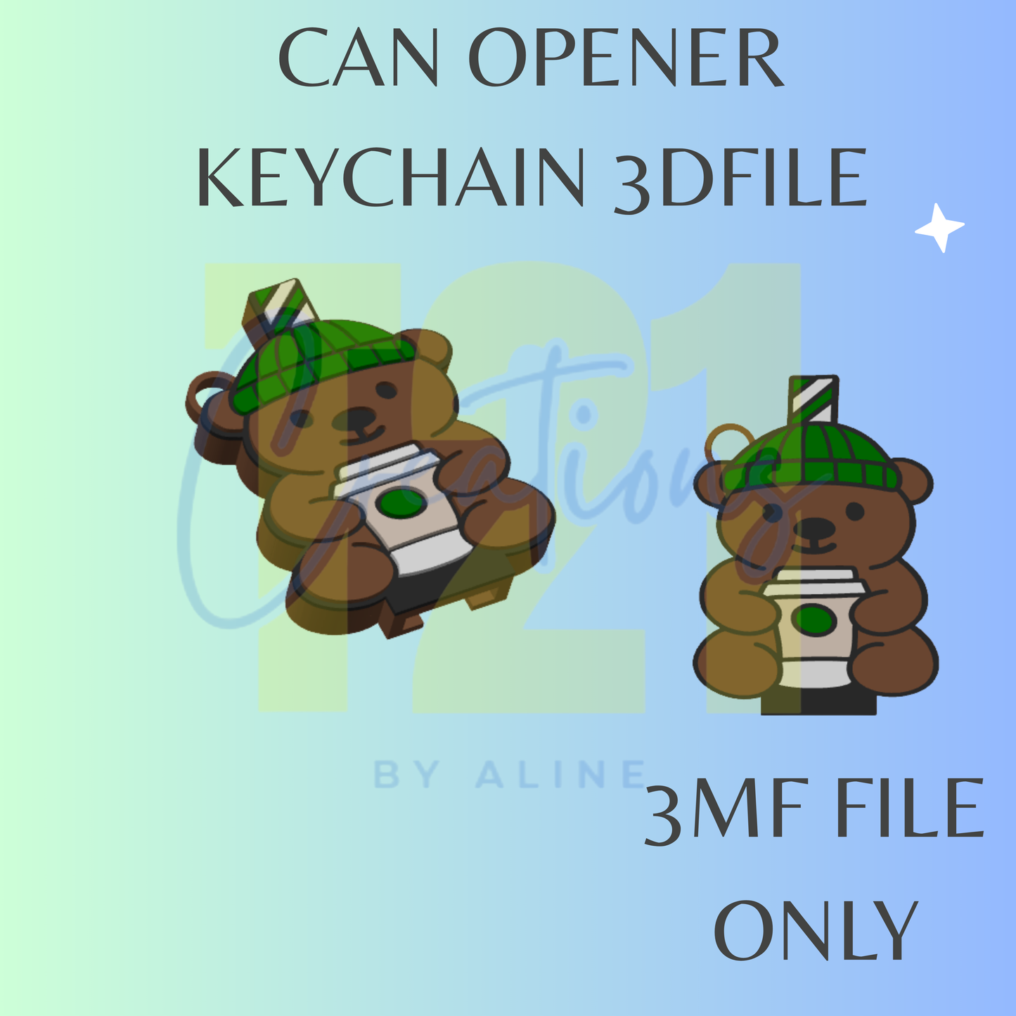 SB BEAR CAN OPENER 3MF FILE