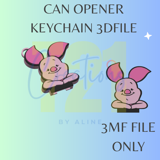 PIG- GLET CAN OPENER 3MF FILE