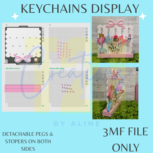 KEYCHAINS DISPLAY 3MF FILE