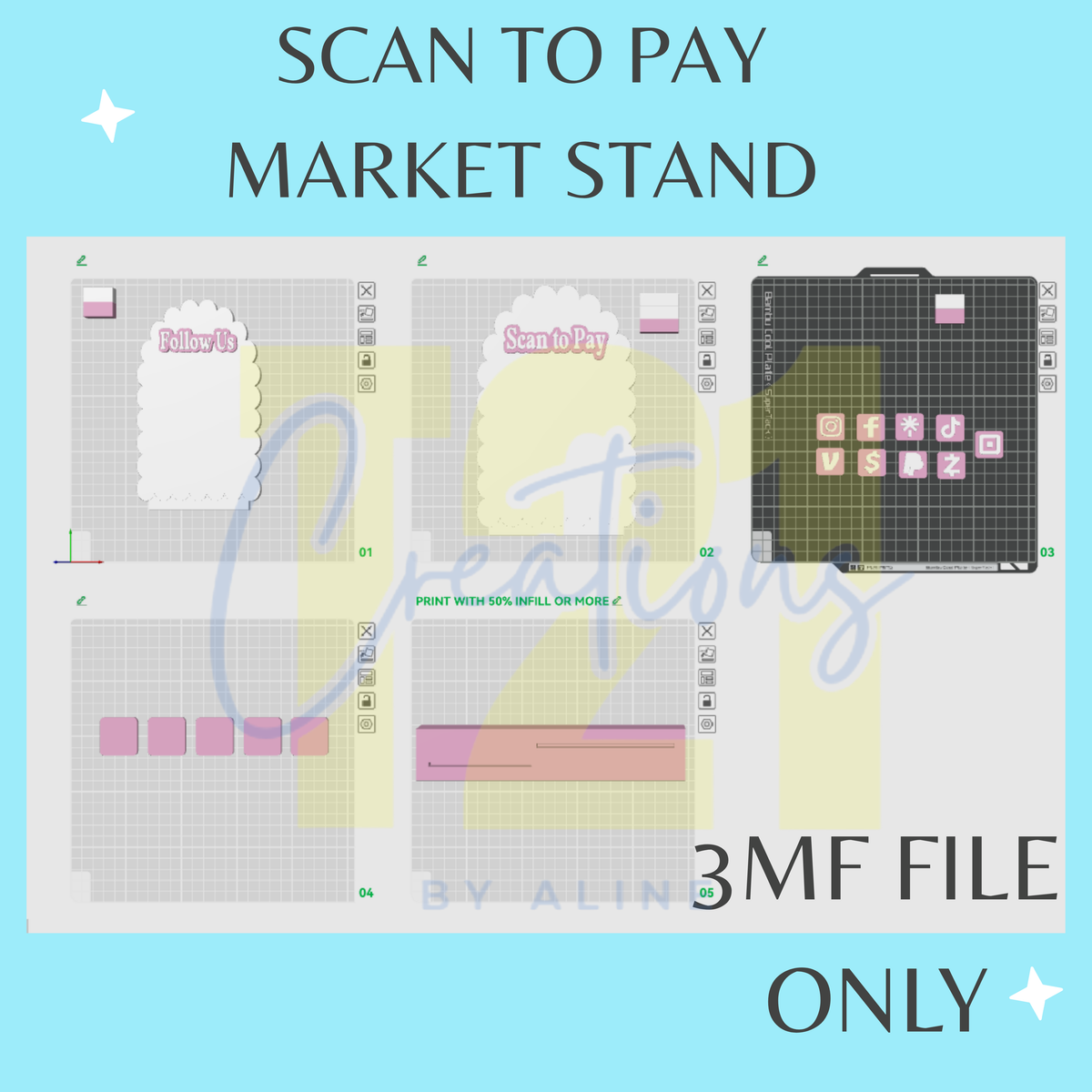 SCALLOP SCAN TO PAY STL DIGITAL FILE
