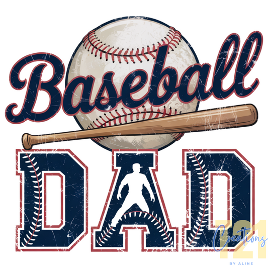 BASEBALL DAD 2 DTF TRANSFER