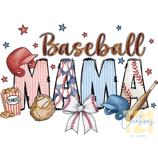 BASEBALL MAMA 3 DTF TRANSFER