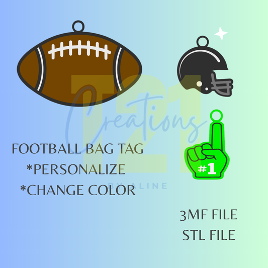 FOOTBALL BAG TAG