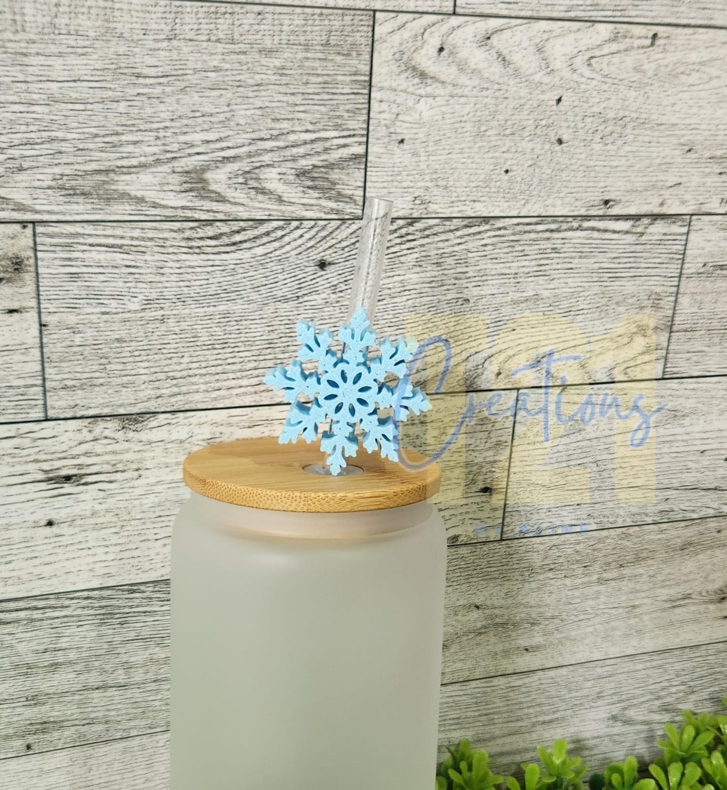 SNOWFLAKE STRAW TOPPER