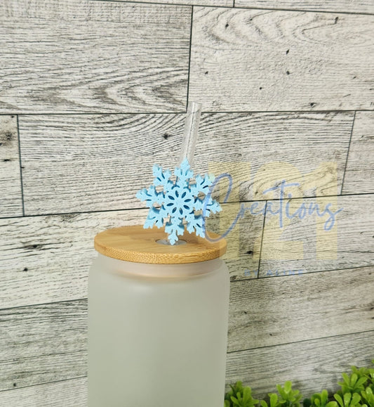SNOWFLAKE STRAW TOPPER