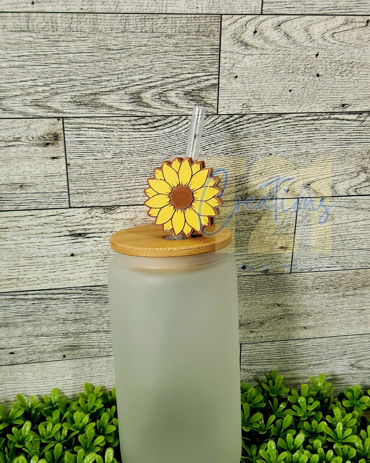SUNFLOWER STRAW TOPPER