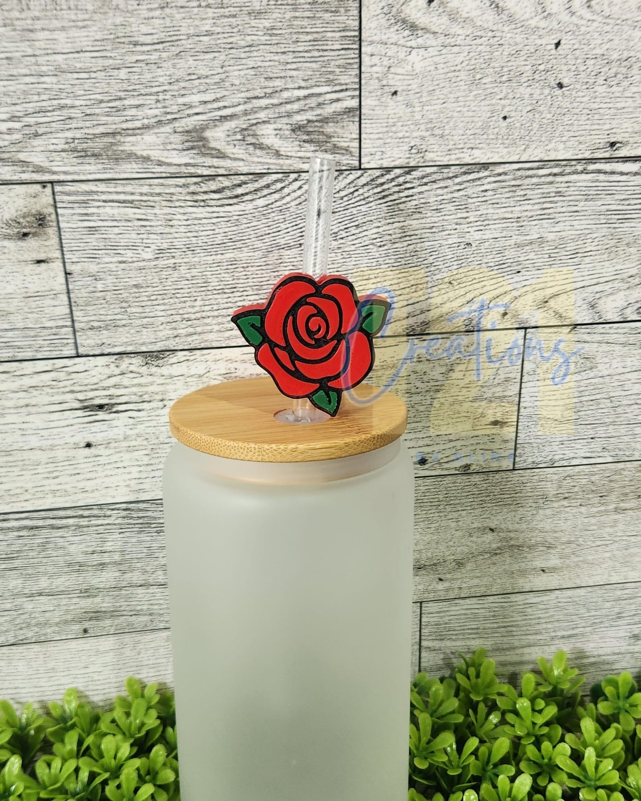 ROSE STRAW TOPPER