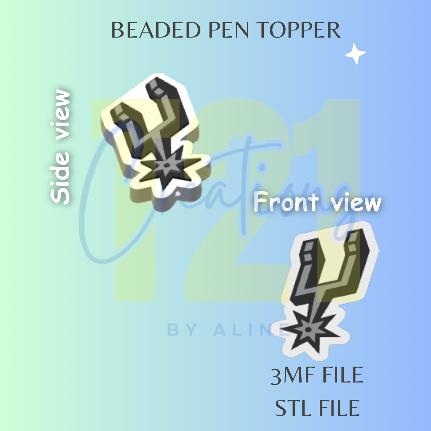 TEXAS 2 PEN TOPPER STL FILE