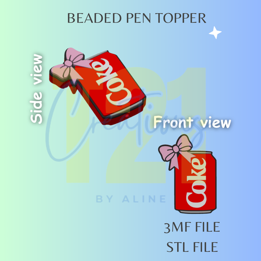 COQUETTE CO-KE PEN TOPPER STL FILE