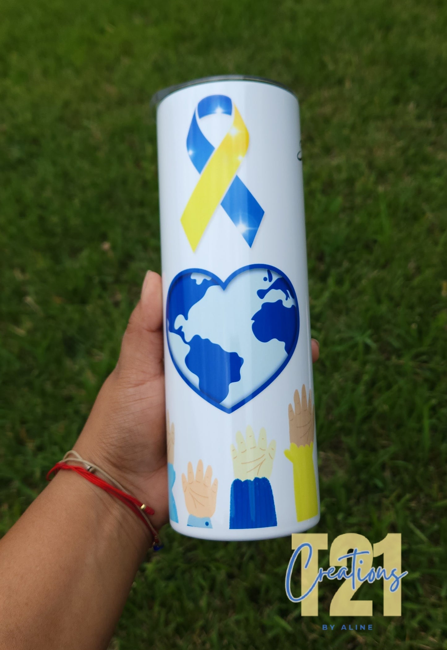 WORLD DOWN SYNDROME AWARENESS TUMBLER