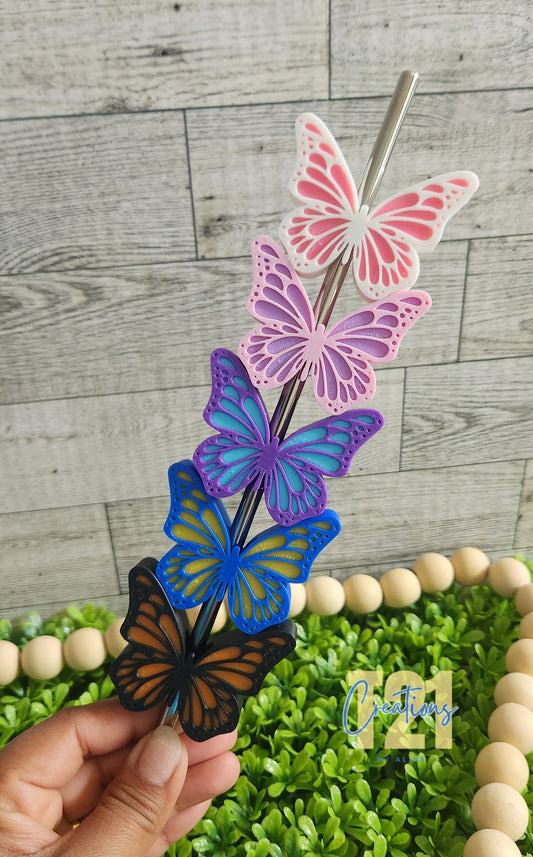BUTTERFLY STRAW TOPPER