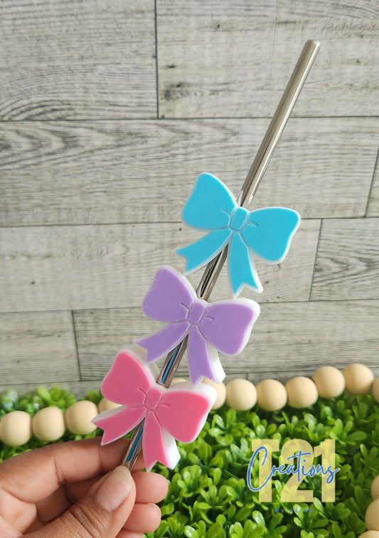 BOW STRAW TOPPER