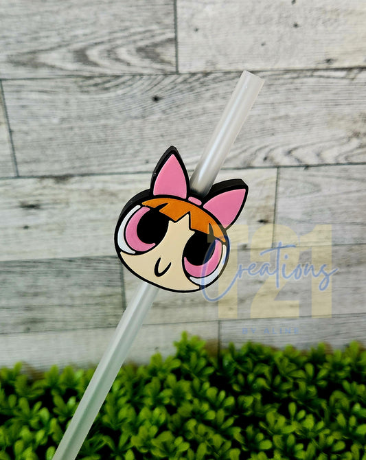 POWER GIRLS STRAW TOPPER