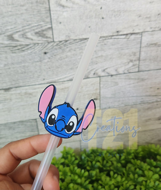 BLUE ALIEN STRAW TOPPER