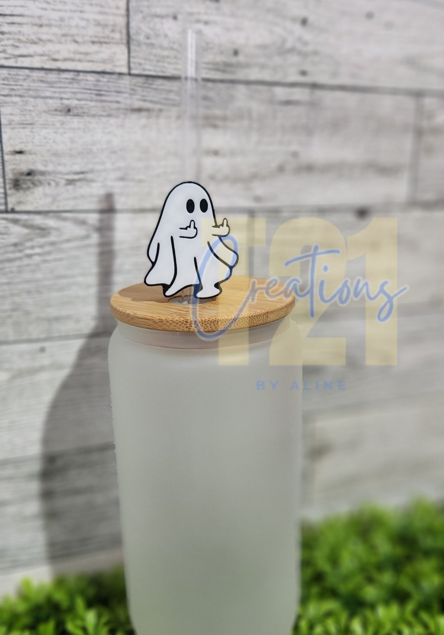 SASSY GHOST STRAW TOPPER